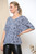 Ladies Abstract Effect Print Fine Knit Jumper Top Grey Unit Price £11.99