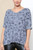 Ladies Abstract Effect Print Fine Knit Jumper Top Grey Unit Price £11.99