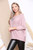 Ladies Applique Heart Detail Jumper Dusty Pink Unit Price £13.99