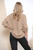 Ladies Button Shoulder Detail Blouse Top Tan Unit Price £11.99