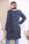 Ladies Knitted Fleck Tunic Jumper Dress With Scarf Denim Unit Price £13.99