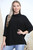 Ladies Long Sleeve Ribbed Cowl Neck Jumper Black Unit Price £16.99