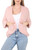 Ladies Cable Knit Cardigan Dusty Pink Unit Price £15.99