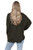 Ladies Brick Print 3 Button Knitted Jumper Top Khaki Unit Price £11.99