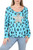 Ladies Leopard Print Foil Star Jumper Top Turquoise Unit Price £17.99