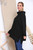 Ladies Sequin Star Fine Knit Cowl Neck Jumper Top Black Unit Price £17.99