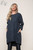 Ladies Zig Zag Print Tunic Top Dress Charcoal Unit Price £14.99