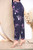 Ladies Floral Watercolour Print Trousers Navy Unit Price £5.99