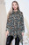 Ladies Animal Print Cowl Neck Tunic Top Khaki Unit Price £15.99