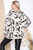 Ladies Abstract Animal Print Hooded Top Stone  Unit Price £15.99
