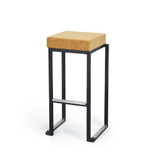 Cube Black Bar Stool
