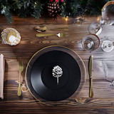 Black Round Plate 23cm (Pack Size 10) 3