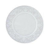 Mediterranean Dinner Plate White Antique 11in (Pack Size 1)