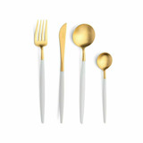 Goa White & Gold Soup Spoon (Pack Size 1)