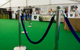 Black Velvet Rope Barrier 1.5m