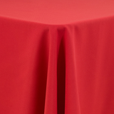 Red Round Tablecloth 90in