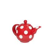 Giant Teapot with Red & White Spots
