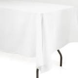 Linen Tablecloth White 70in x 140in