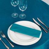 Silk Taffeta Napkin Teal 20in x 20in