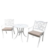 Oxford Silk White 2 Seater Set