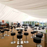 Button Bar Stool Black