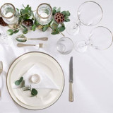 Silver Rim White Wine Glass 21cl (Case Size 16) 3