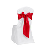 Satin Chair Tie / Table Runner Red (Narrow)