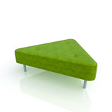 Triangle Ottoman Lime Green Triangle Ottoman Lime Green