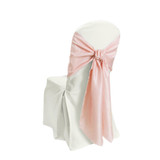 Silk Taffeta Chair Tie / Table Runner Pale Pink
