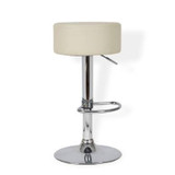 Button Bar Stool White