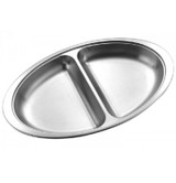 Vegetable Dish Oval 10in 2 Section
