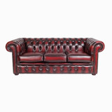 Chesterfield 3 Seater Sofa Oxblood Leather Chesterfield 3 Seater Sofa Oxblood Leather