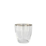 Silver Rim Water Glass 33cl (Case Size 16)