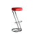 Zeus Bar Stool with Red Pad Cover Zeus Bar Stool with Red Pad Cover