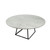 Flow Carrara Silver Marble Effect Round Dining Table - 5.9ft Flow Carrara Silver Marble Effect Round Dining Table - 5.9ft