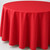 Round Linen Table Cloth Red - 106in Round Linen Table Cloth Red - 106in