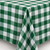 Green Gingham Tablecloth 70in x 144in Green Gingham Tablecloth 70in x 144in
