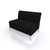 Essex 2 Seater Sofa - Black Essex 2 Seater Sofa - Black