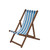 Traditional Wooden Deckchair Blue and White Traditional Wooden Deckchair Blue and White
