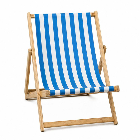 Giant Blue & White Deckchair