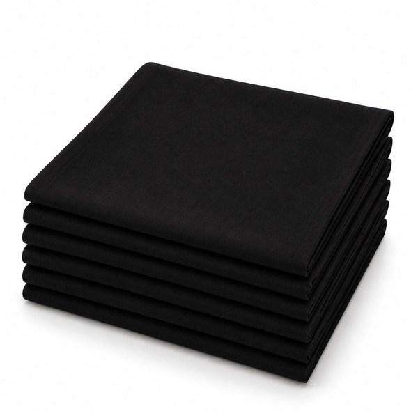 Black Cotton Napkin
