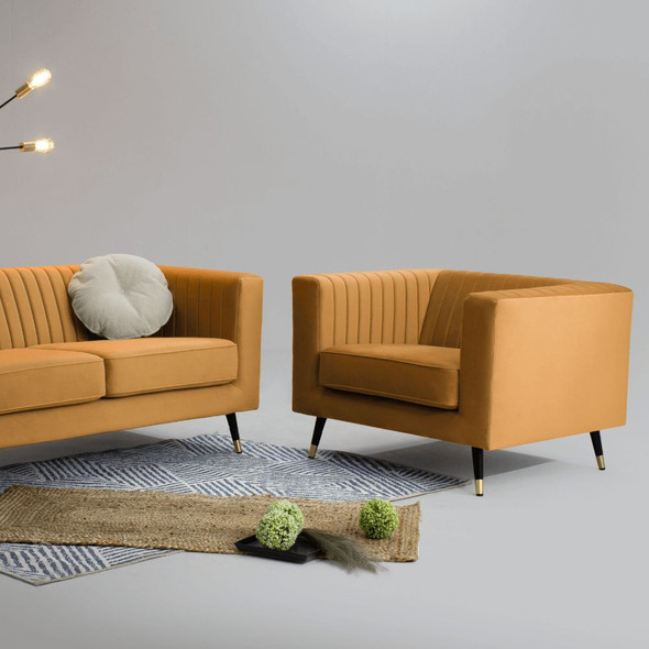 Capri Armchair Mustard Capri Armchair Mustard