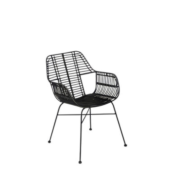 Palm Black Armchair