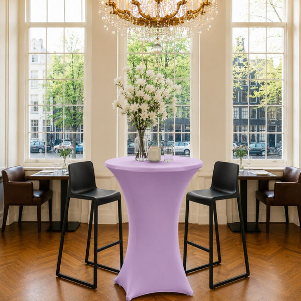 Spandex Lavender Pod Table Cover