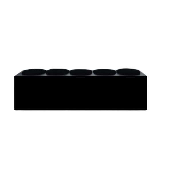 Smartie Bench Black (5 seater)
