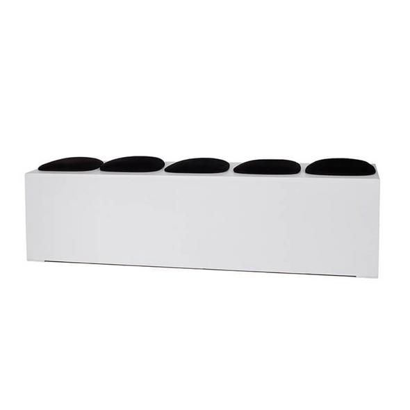 Smartie Bench White (5 seater)