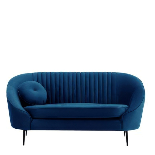 Como 2 Seater Sofa Deep Blue