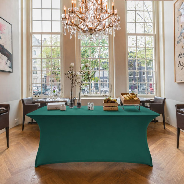 Spandex for 6ft Trestle Table Hunter Green