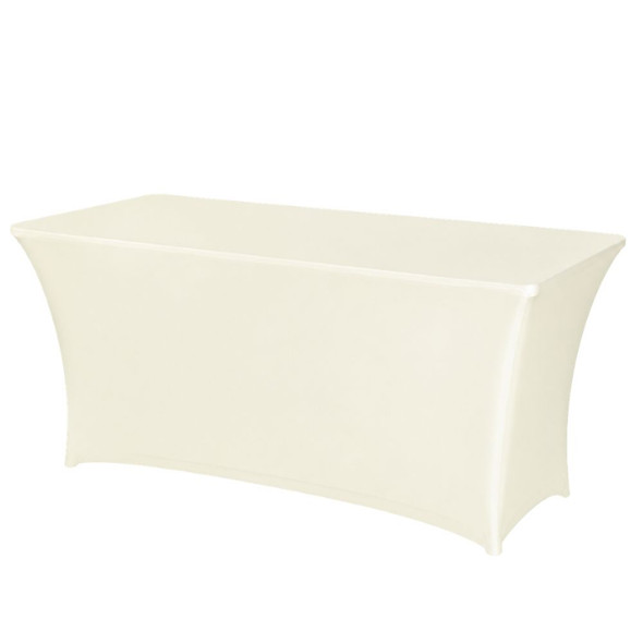 Spandex for 6ft Trestle Table Ivory