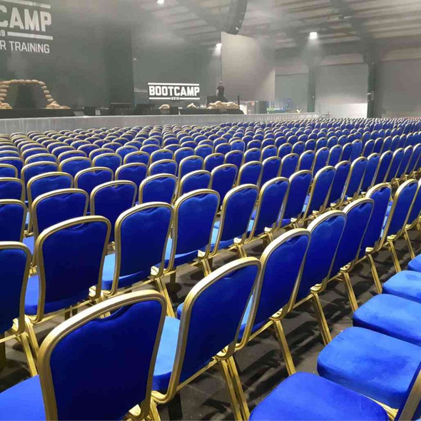 Padded Banquet Chair Blue